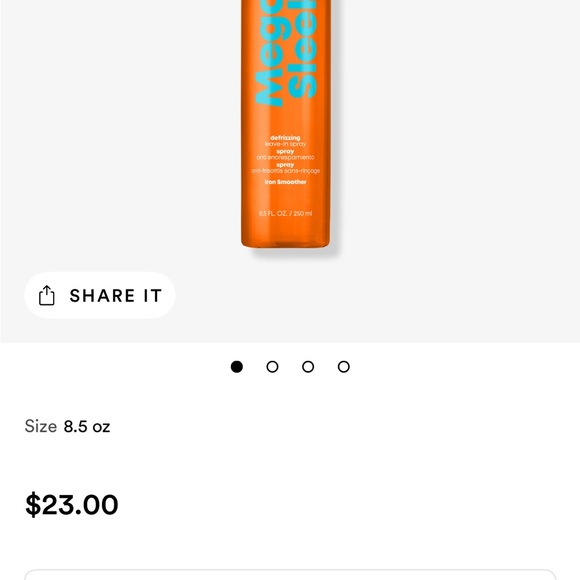 NWT Matrix Mega Sleek Iron Smoother Defrizzing
Leave-In Conditioner Spray 8.5 oz - Picture 5 of 5